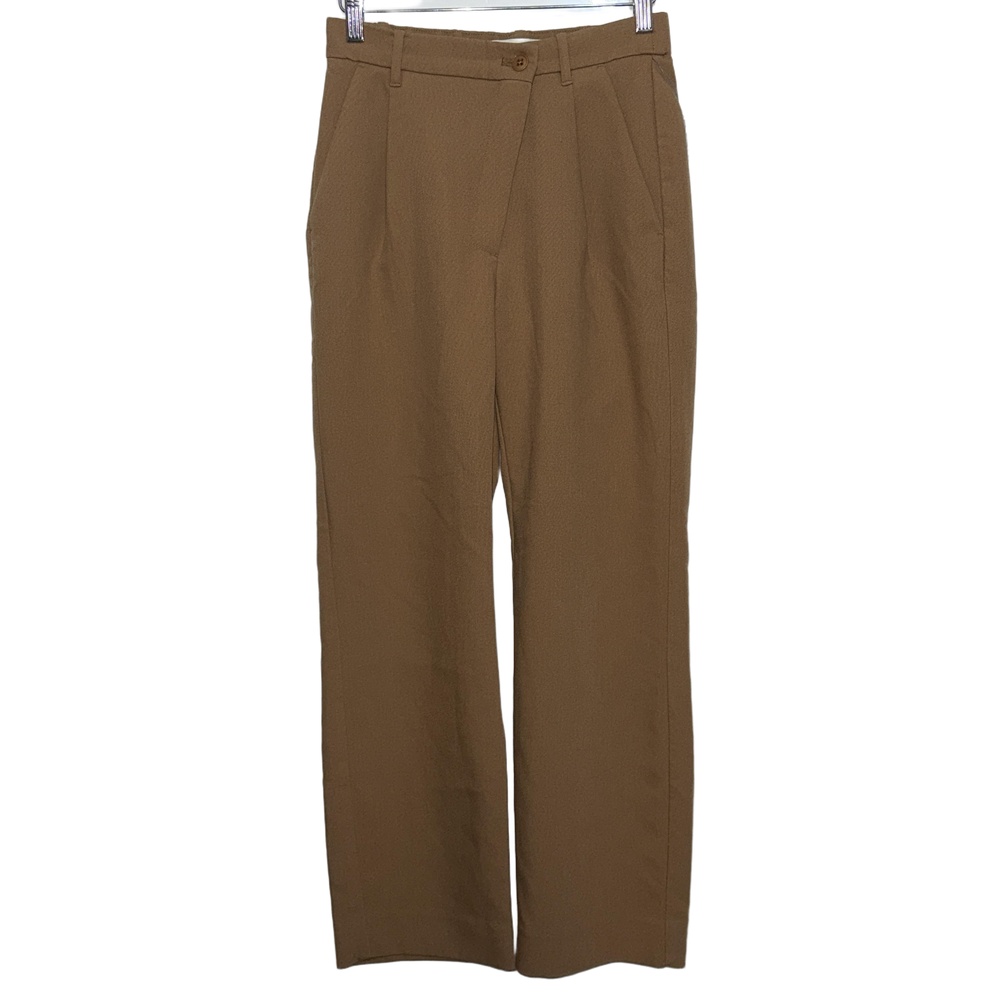 Abercrombie & Fitch Tan Brown Pleated High Waisted Trousers Dress Pant Size 25 0